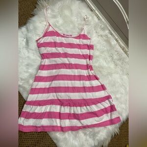Rare Vintage PINK Victoria's Secret Stripped mini Dress